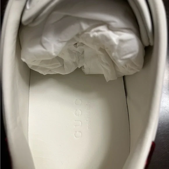 New Gucci Ace Embroidered Floral Sneaker Shoes Size 38.5 / US 8.5 - Picture 14 of 16